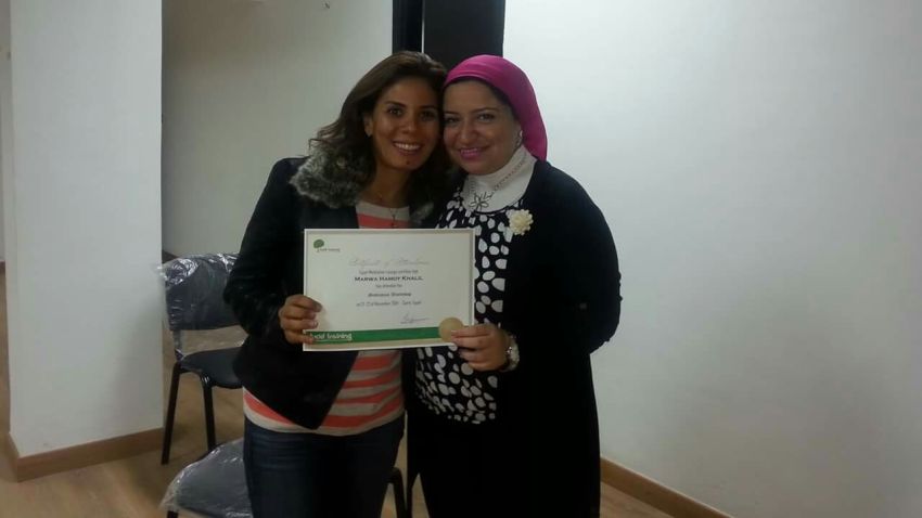 Photo of EgyptAir passenger Marwa Hamdy and friend Mariam Emara