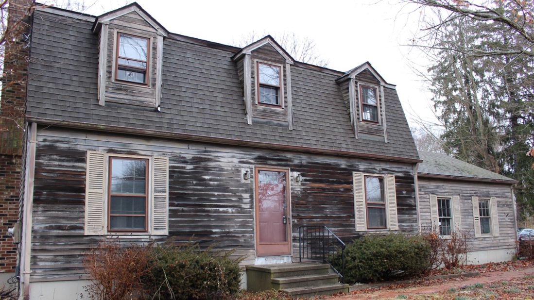 BEFORE: Realtor Nicole White and her friend Mike Riccio purchased an old colonial home in January.
