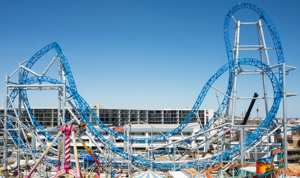 <strong>GaleForce, Playland's Castaway Cove, New Jersey:</strong> The triple-launch GaleForce is scheduled to open this summer. 