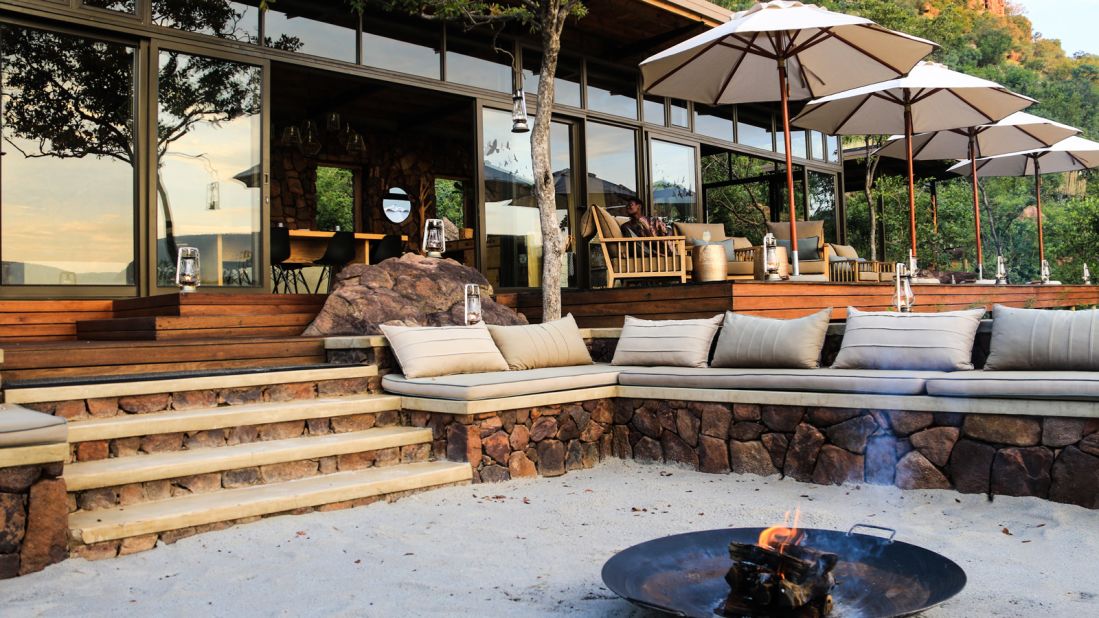 The newly opened <a href="http://www.more.co.za/hotels-and-lodges/marataba-trails-lodge/" target="_blank" target="_blank">Marataba Trails Lodge</a> is perched on a hillside with jaw-dropping views across the dramatic sandstone peaks and gorges of the Marataba reserve. 