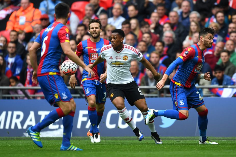 United was looking to claim a first FA Cup since 2004 while Palace had never won the prize in its 110-year history.