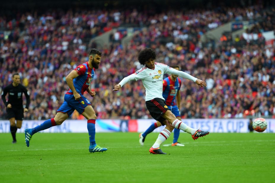 Marouane Fellaini came close to breaking the deadlock for United early in the second half. But the Belgian international's strike rebounded off the post.