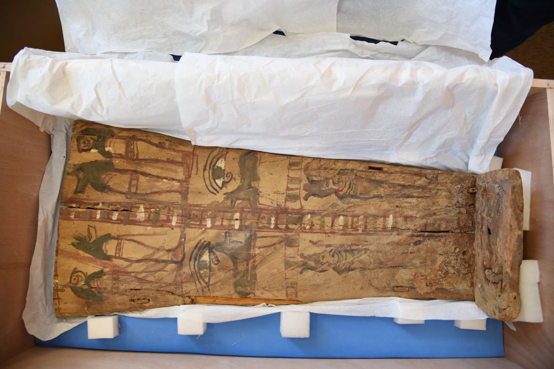 The Israel Antiquities Authority kept the sarcophagus covers in climate-controlled storage.