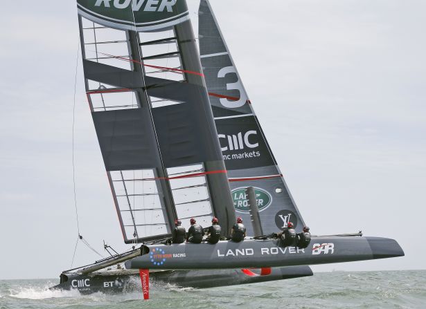 With Middleton on board, Ainslie has been testing one of his team's development yachts -- a foiling AC45 catamaran.