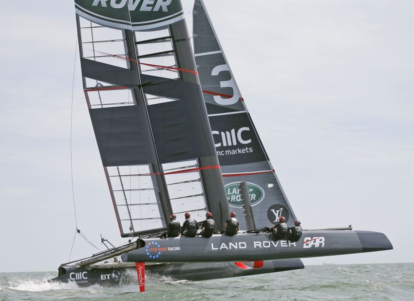 With Middleton on board, Ainslie has been testing one of his team's development yachts -- a foiling AC45 catamaran. 