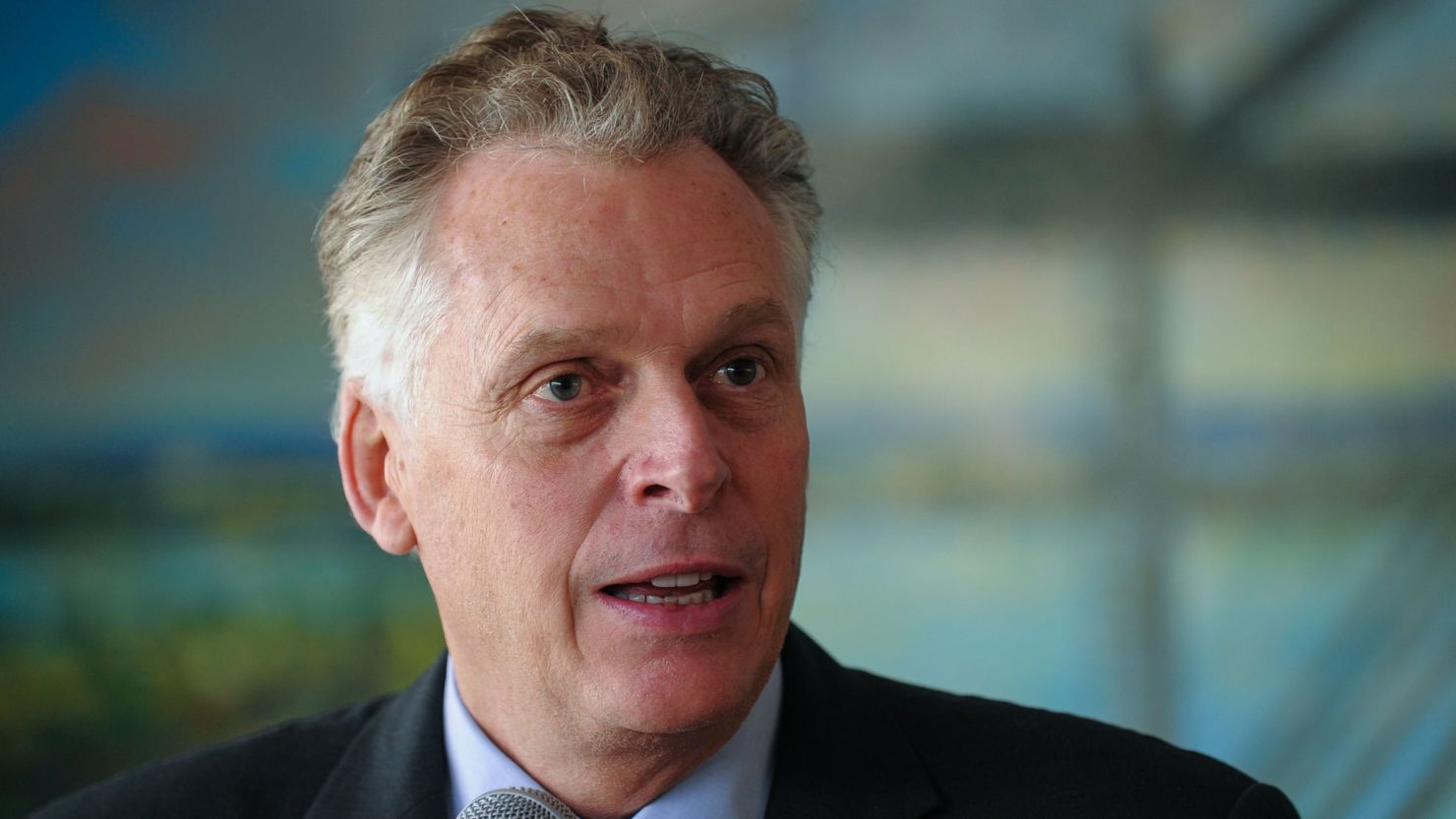 Virginia Gov. Terry McAuliffe speaks during a press conference at the Mariel development zone in Mariel, Artemisa Province, Cuba, on January 5, 2016. 