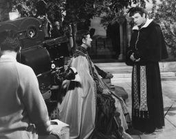 Richard Burton playing Thomas Becket opposite John Gielgud as Louis VII of France in the 1964 movie "Becket."