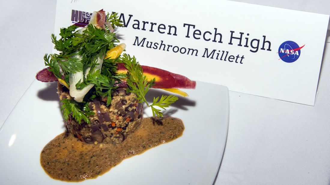 The team at Warren Tech High made a mushroom millet. 