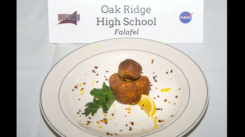 Oak Ridge High School's dish is falafel. 