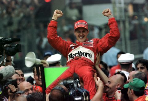 Hill's haul of five victories was equaled by Michael Schumacher in 2001.