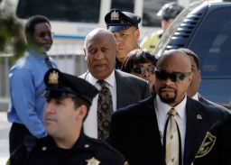 Bill Cosby arrives at the Montgomery County Courthouse in Norristown, Pennsylvania. 