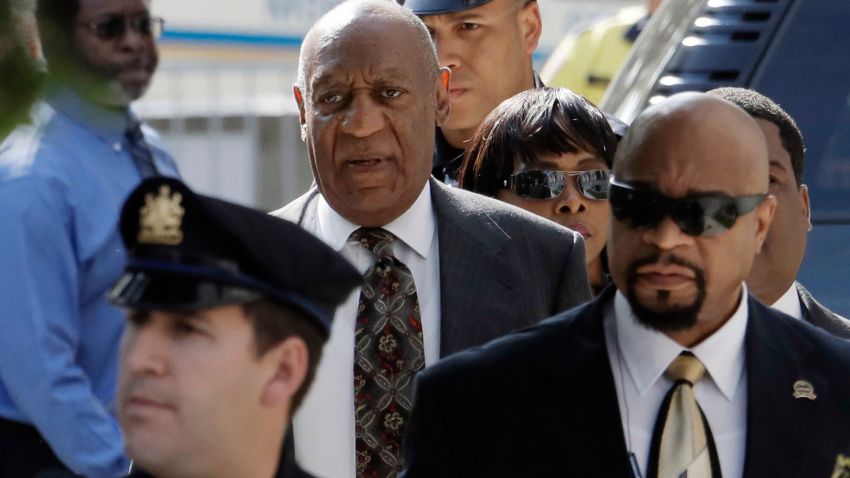 Bill Cosby arrives at the Montgomery County Courthouse for a preliminary hearing in Norristown, Pennsylvania, on Tuesday, May 24.