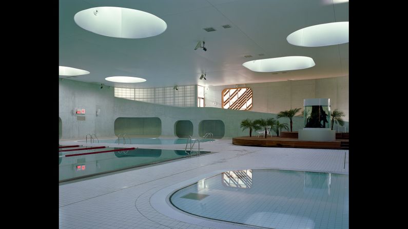 This pool incorporates Feng Shui philosophy into its design. 