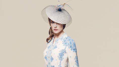 Hat by Harvy Santos, £620 ($905), available at Fenwicks.
