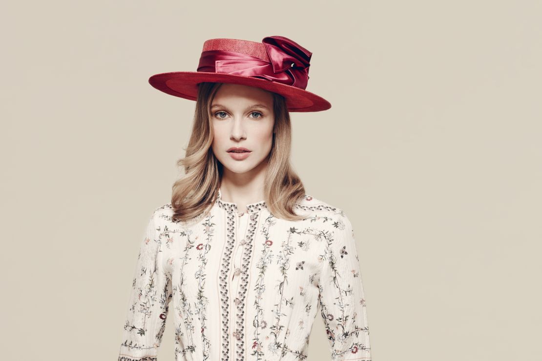 Hat by Laura Apsit Livens £720 ($1,050), available from Fenwicks.