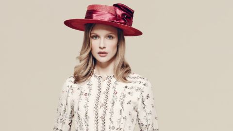 Hat by Laura Apsit Livens £720 ($1,050), available from Fenwicks.