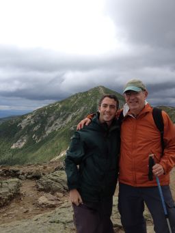 Psychiatrist Dr. Robert Garfield, right, spends time with his son Isaac Garfield.