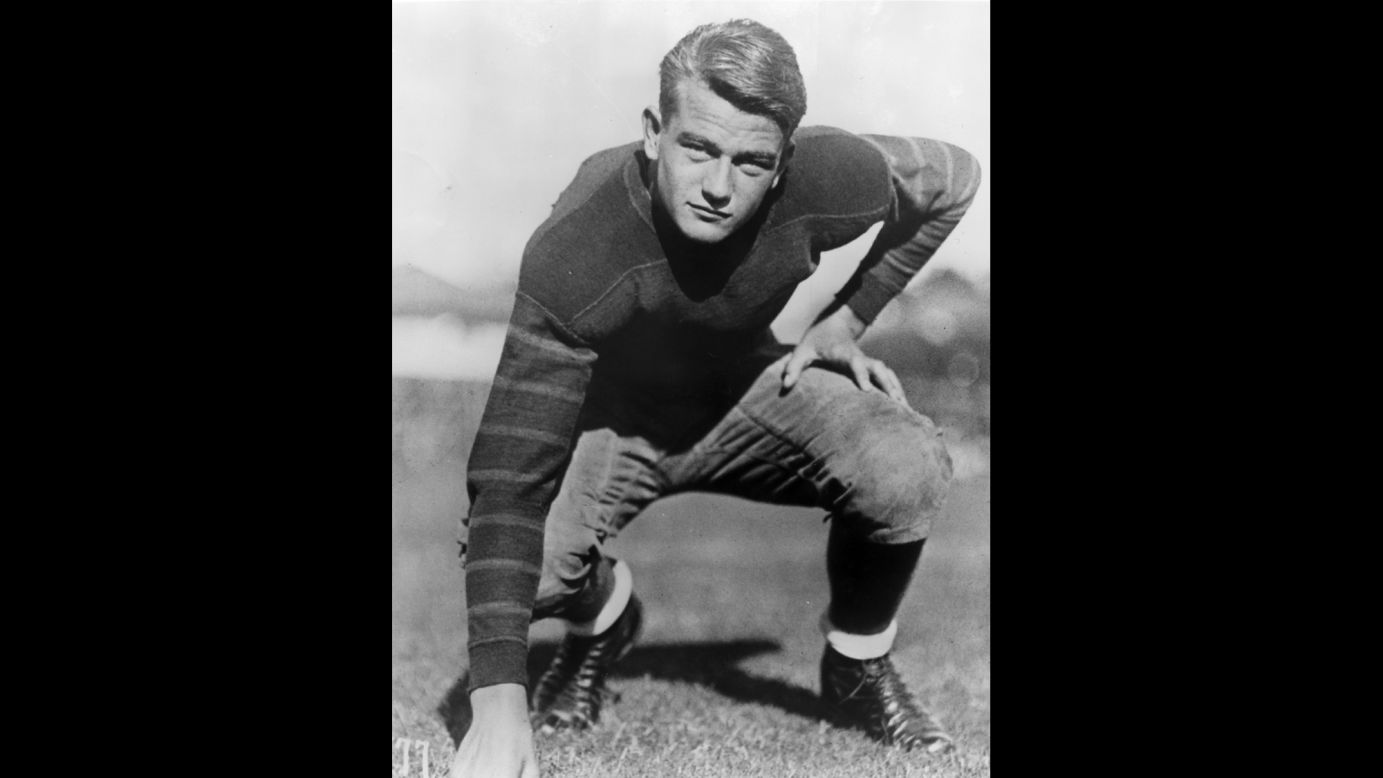 Before his acting career, Wayne attended the University of Southern California and played offensive lineman on the football team.