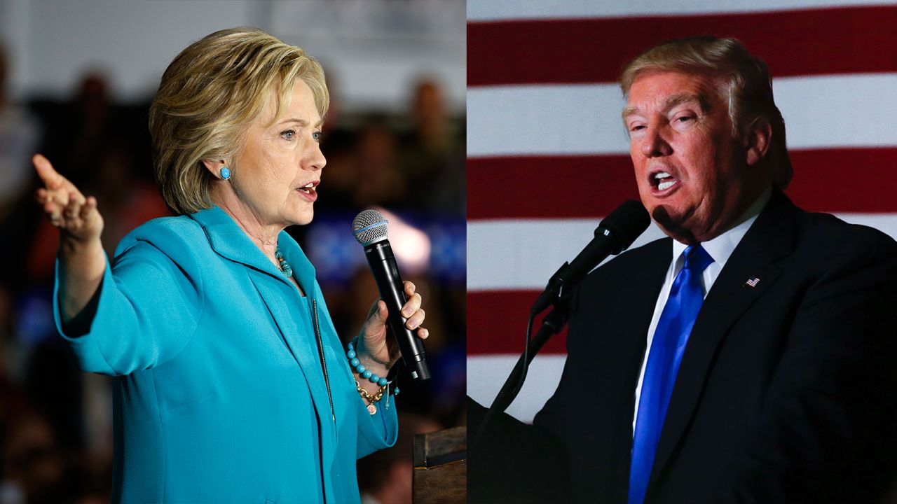 clinton trump split 0524