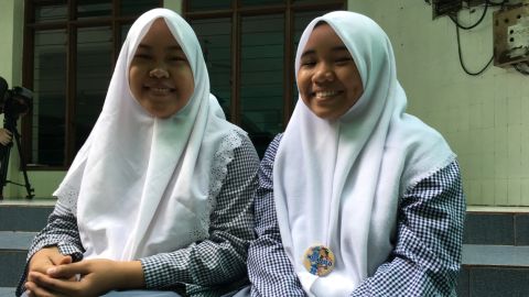 Dini Musdalifah, 17, urged Americans to 'think again' about electing Trump.