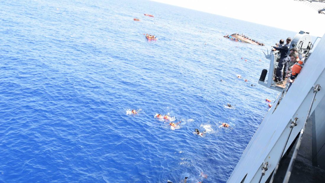 Thousands of migrants have died in the Mediterranean when their ships broke up or capsized.