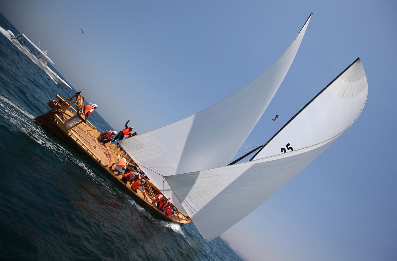 The dhows today are pristine 60-ft versions of the boats the pearl divers would have used. There are strict rules in place to ensure that their heritage is maintained.