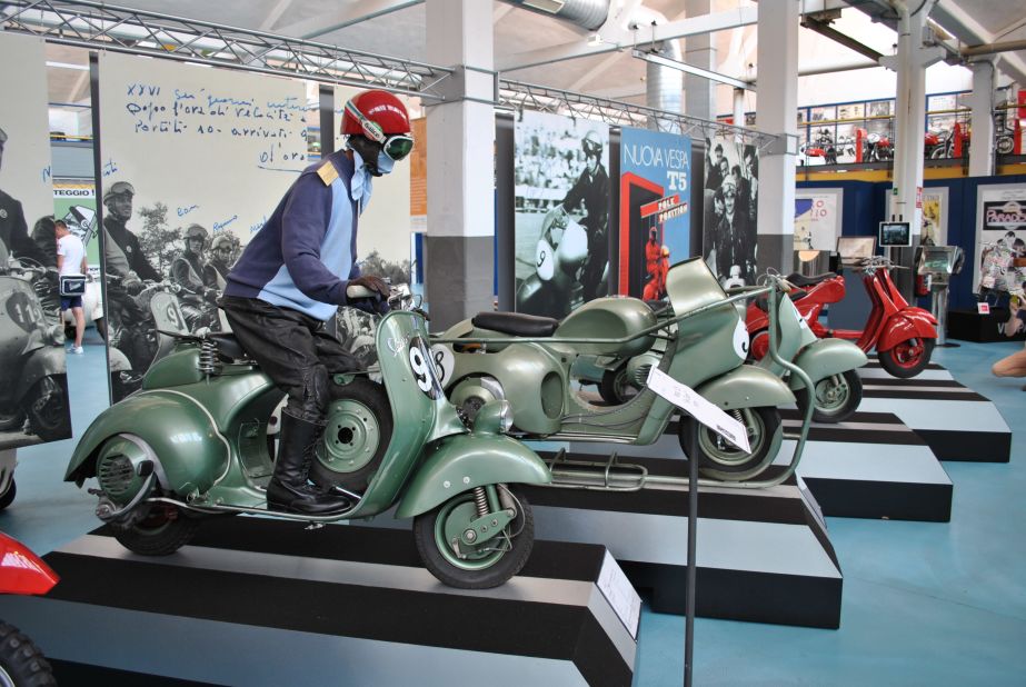 The Piaggio Museum in Pontedera, Italy, mounted an exhibition celebrating 70 years of Vespa production and culture.