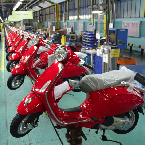 Tours of the Vespa factory in Pontedera, Italy are popular with enthusiasts who appreciate both its fascinating assembly line and Tuscan surroundings.