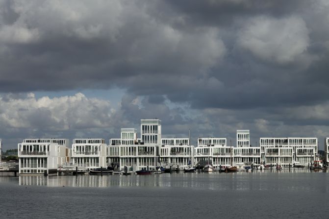 The floating houses of Ijburg in Amsterdam.