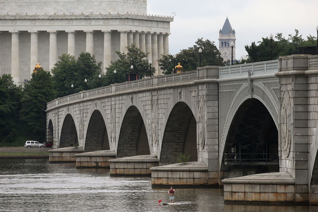 Memorial Bridge over the Potomac River in Washington is also classified as structurally deficient.