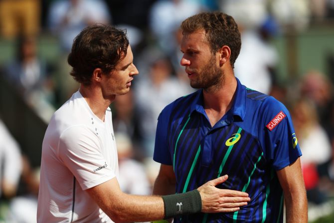 Murray had a tougher than expected time against the world No. 164, Mathias Bourgue. 