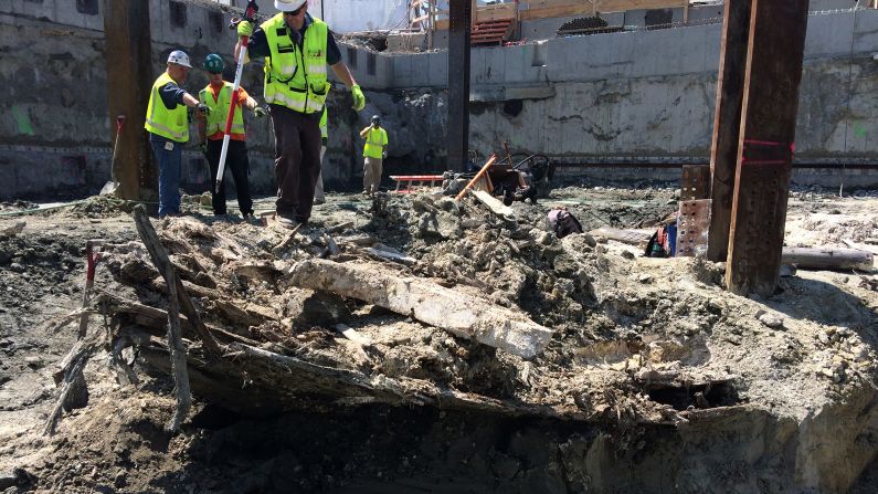 Construction crews discovered a shipwreck last week in Boston. 