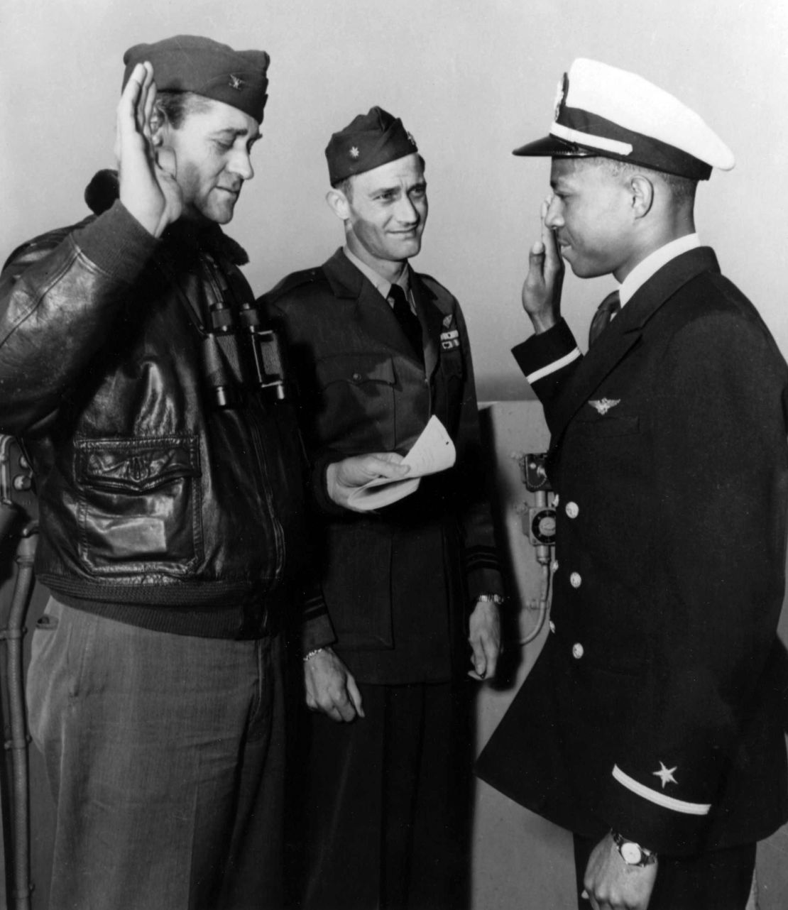 Brown was sworn in as an officer in April 1949.