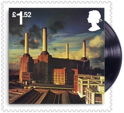 The "Animals" album cover stamp, released by EMI Harvest in 1977