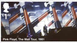"The Wall" Tour animation, 1981.During the performance, these animations were projected onto a 40-foot high wall of cardboard bricks which was gradually built between the band and audience.
