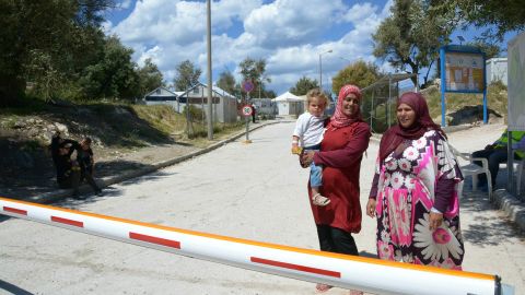 Lesbos is learning to cope with its new arrivals. Most are settled in the Kara Tepe refugee camp in Mytilene, which is guarded day and night.<br />