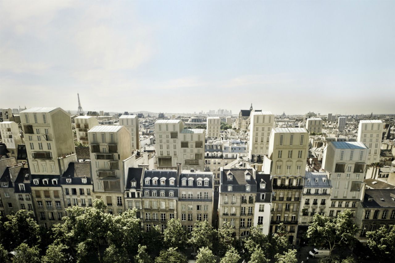 An illustration from Malka's book Le Petit Paris.