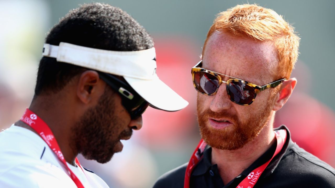 DUBAI, UNITED ARAB EMIRATES - DECEMBER 05: A portrait of Ben Ryan, Head Coach of Fiji during the Emirates Dubai Rugby Sevens - HSBC World Rugby Sevens Series at The Sevens Stadium on December 5, 2015 in Dubai, United Arab Emirates. (Photo by Warren Little/Getty Images)