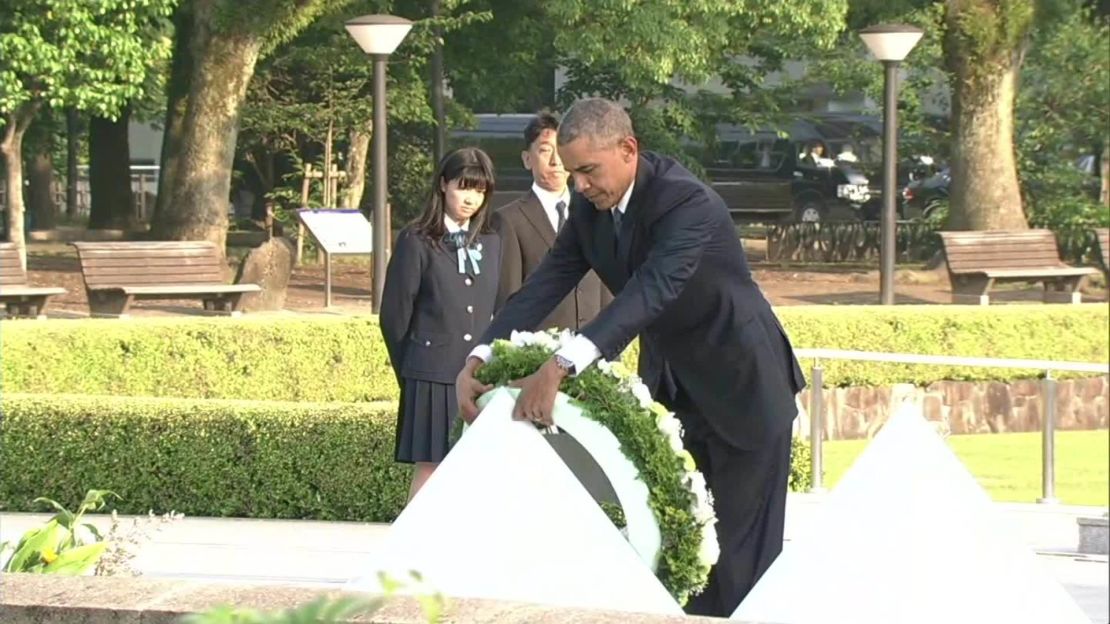 US President Barack Obama during a visit to Hiroshima in May.