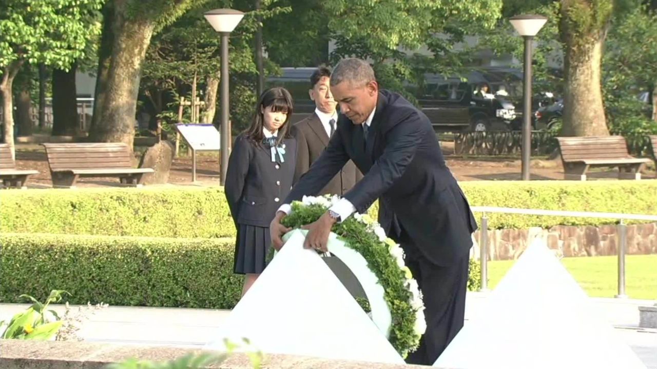 US President Barack Obama during a visit to Hiroshima in May.