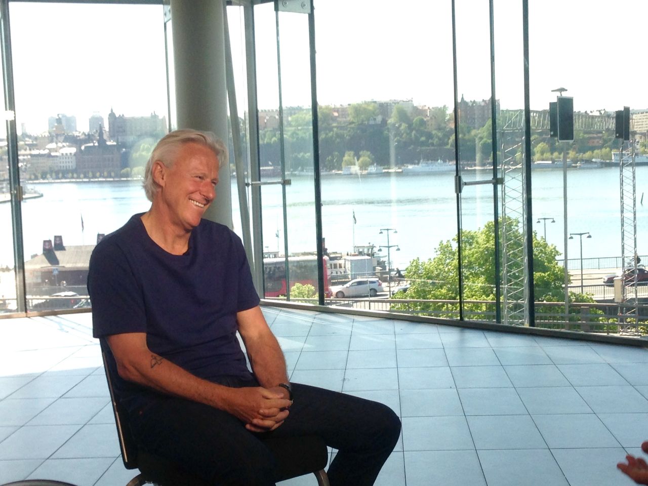Speaking to CNN Open Court's Pat Cash in Stockholm, Borg appeared relaxed and happy. "During our time we didn't count (records) -- you know we could make so many, me, McEnroe, Connors. I was just thinking about playing tennis."