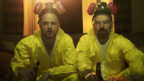 Bryan Cranston's Walter White, right, in "Breaking Bad" was the ultimate 21st-century antihero: a teacher-turned-meth kingpin.