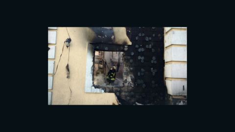 The inside of the facility was gutted by the fire.