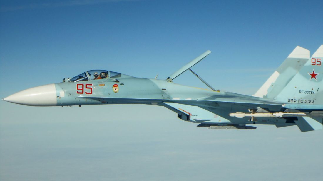 A Russian Su-27 Flanker