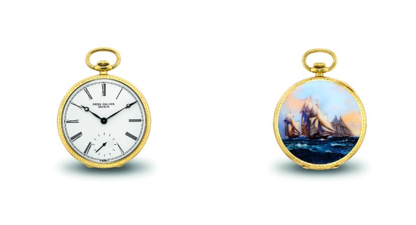 Patek Philippe 18k gold "Boat Races at Sea" watch, 1986 (Sold: $408,849)