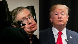 Theoretical physicist Stephen Hawking says he can't explain Donald Trump's political rise.