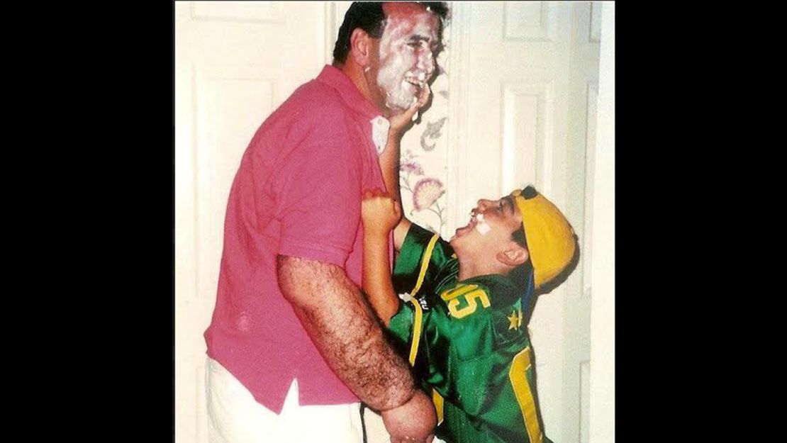 Marty Shamon with his dad, who died of cancer when Shamon was 10.