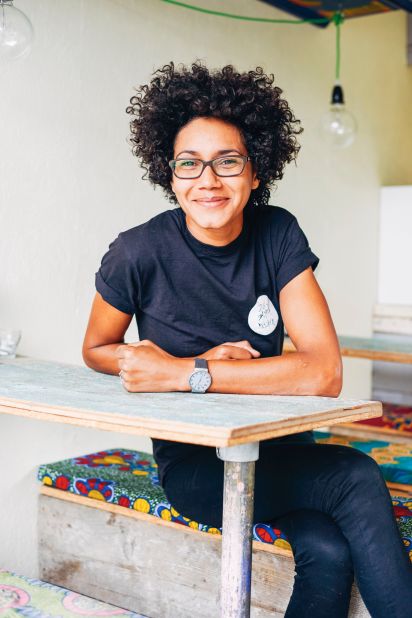 Adjonyoh, 38, started off selling groundnut soup from a makeshift stall selling out of her studio flat at the Hackney Wicked Festival almost five years ago. Since then she has taken her food to street food markets and pop-ups across London and Berlin. 