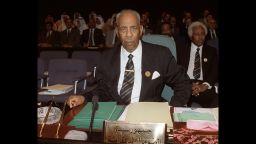 Somali President Mohamed Siad Barre in May 1990.