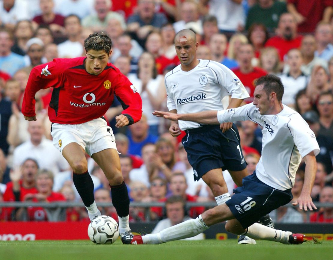 Ronaldo made his United debut in a 4-0 win over Bolton in 2003.